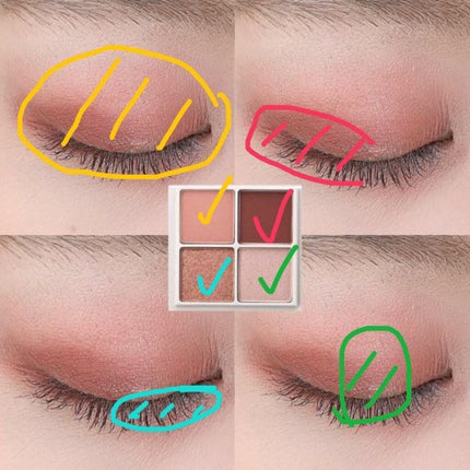 THE アイパレR/b idol/アイシャドウパレットを使ったクチコミ(2枚目)