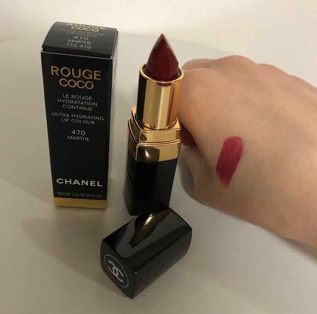 ルージュ ココ Chanelの人気色を比較 ルージュ ココ470番のマルト ボルドーに By Melu 乾燥肌 30代後半 Lips