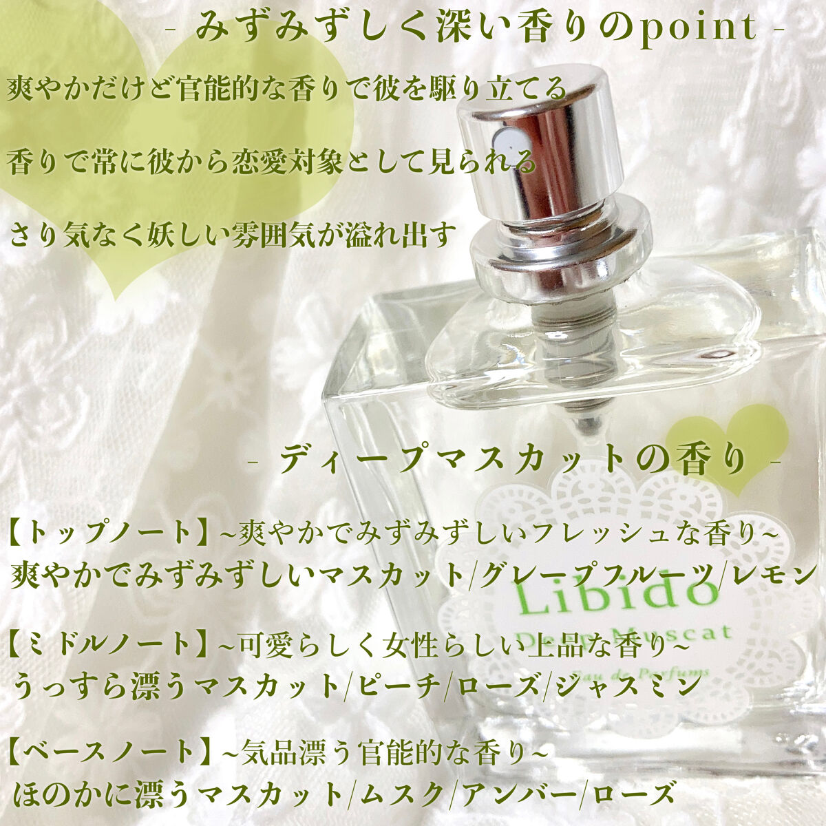 リビドーディープマスカット/エルシーラブコスメ/香水(レディース)を使ったクチコミ（3枚目）