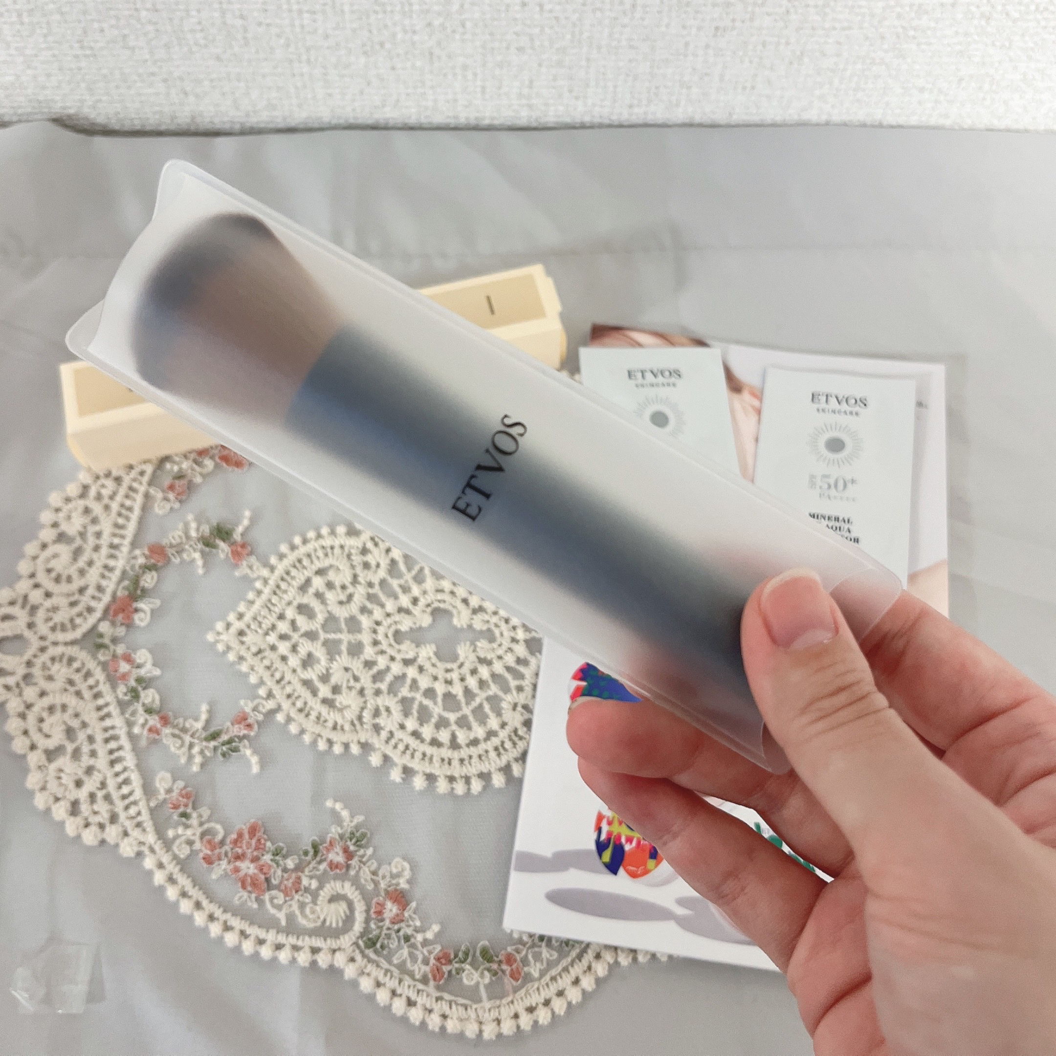 エトヴォス フェイスカブキブラシのクチコミ「エトヴォス
フェイス カブキブラシ

今までチークは大きめのブラシでふんわりと入れていましたが.....」（2枚目）