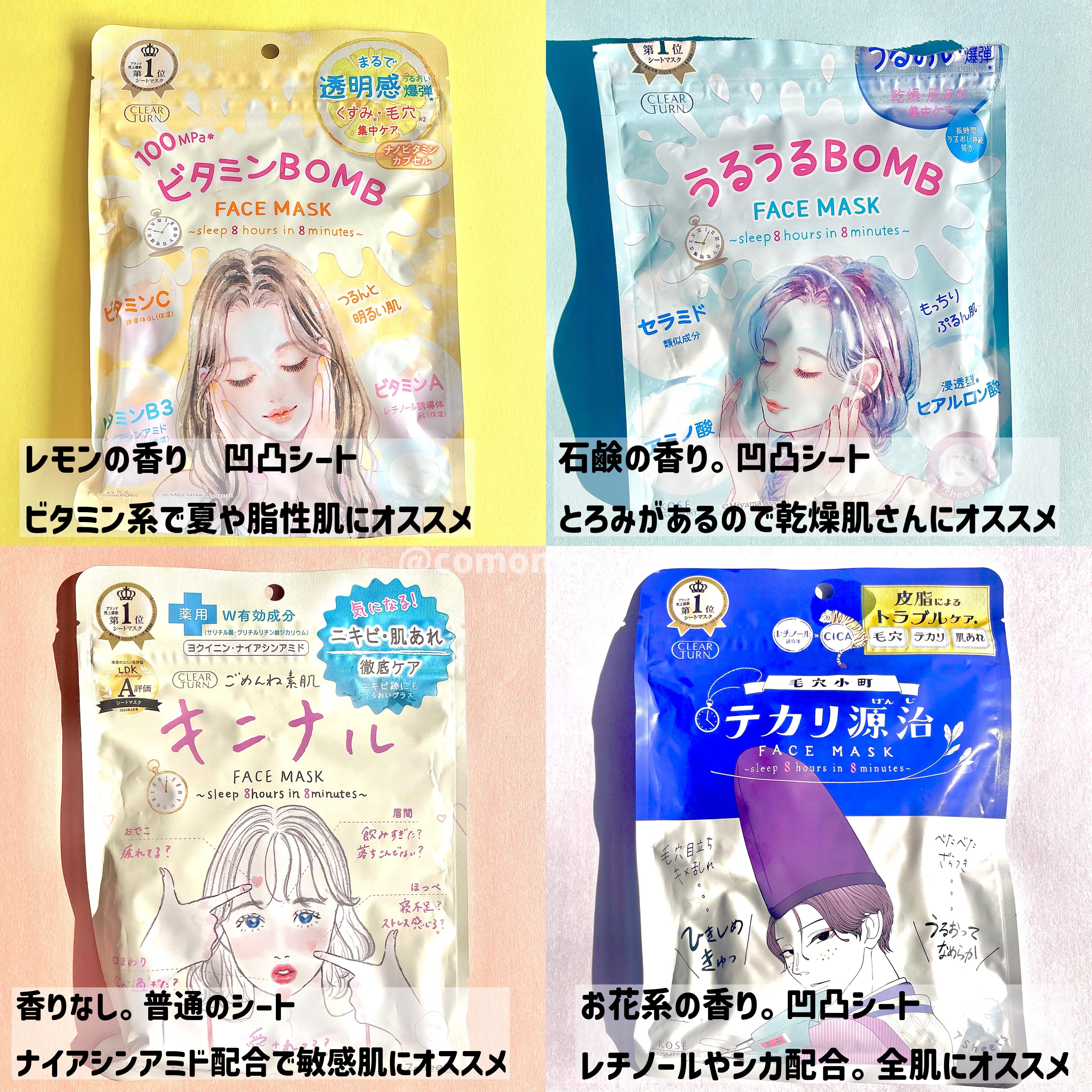 うるうるBOMBマスク/クリアターン/シートマスク・パックを使ったクチコミ（2枚目）