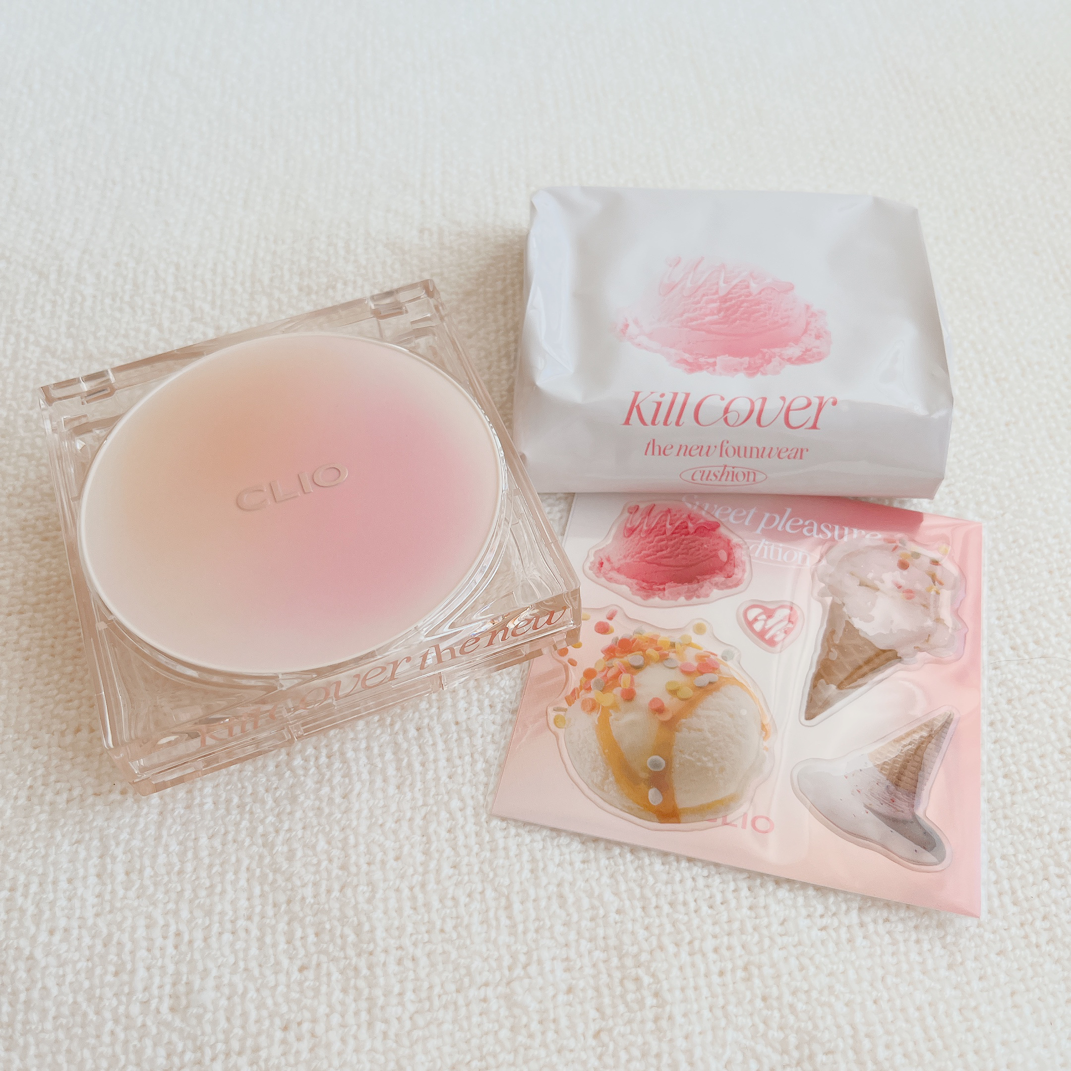 キル カバー ザ ニュー ファンウェア クッション 03 LINEN/CLIO/クッションファンデーションを使ったクチコミ（3枚目）