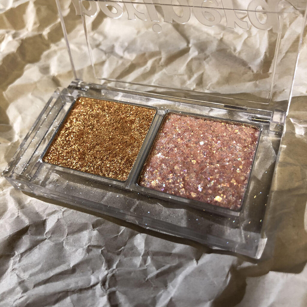  デュオ ポケット グリッター シャドウ/PERIPERA/アイシャドウパレットを使ったクチコミ（2枚目）