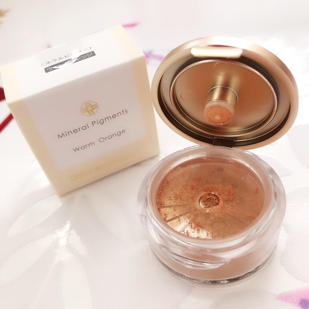 ミネラルピグメント ウォームオレンジ/ONLY MINERALS/単色アイシャドウを使ったクチコミ（3枚目）