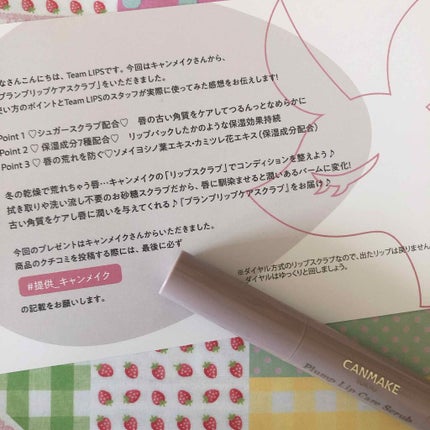 プランプリップケアスクラブ/キャンメイク/リップスクラブを使ったクチコミ(2枚目)