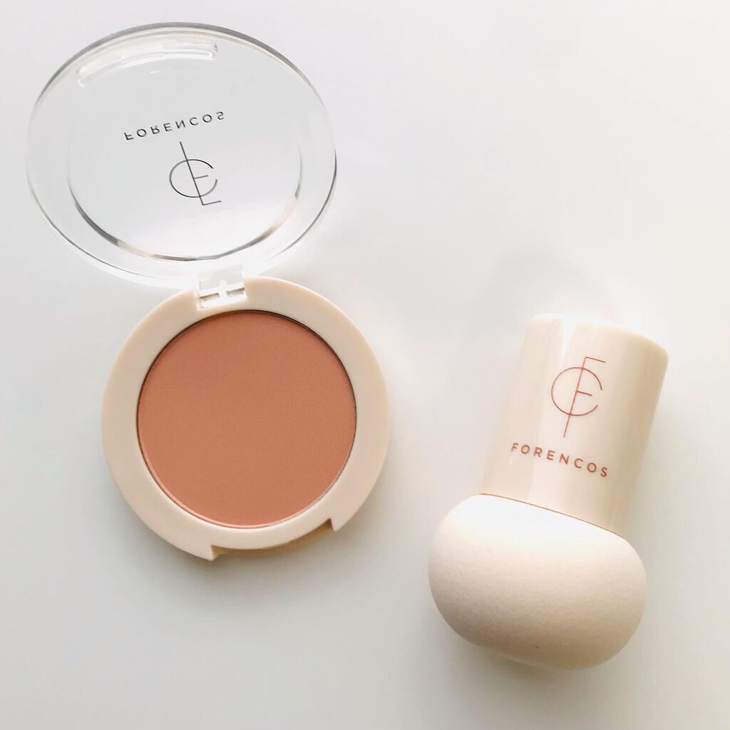 ピュアブラッシャー パフ付き/フォレンコス/パウダーチークを使ったクチコミ(2枚目)