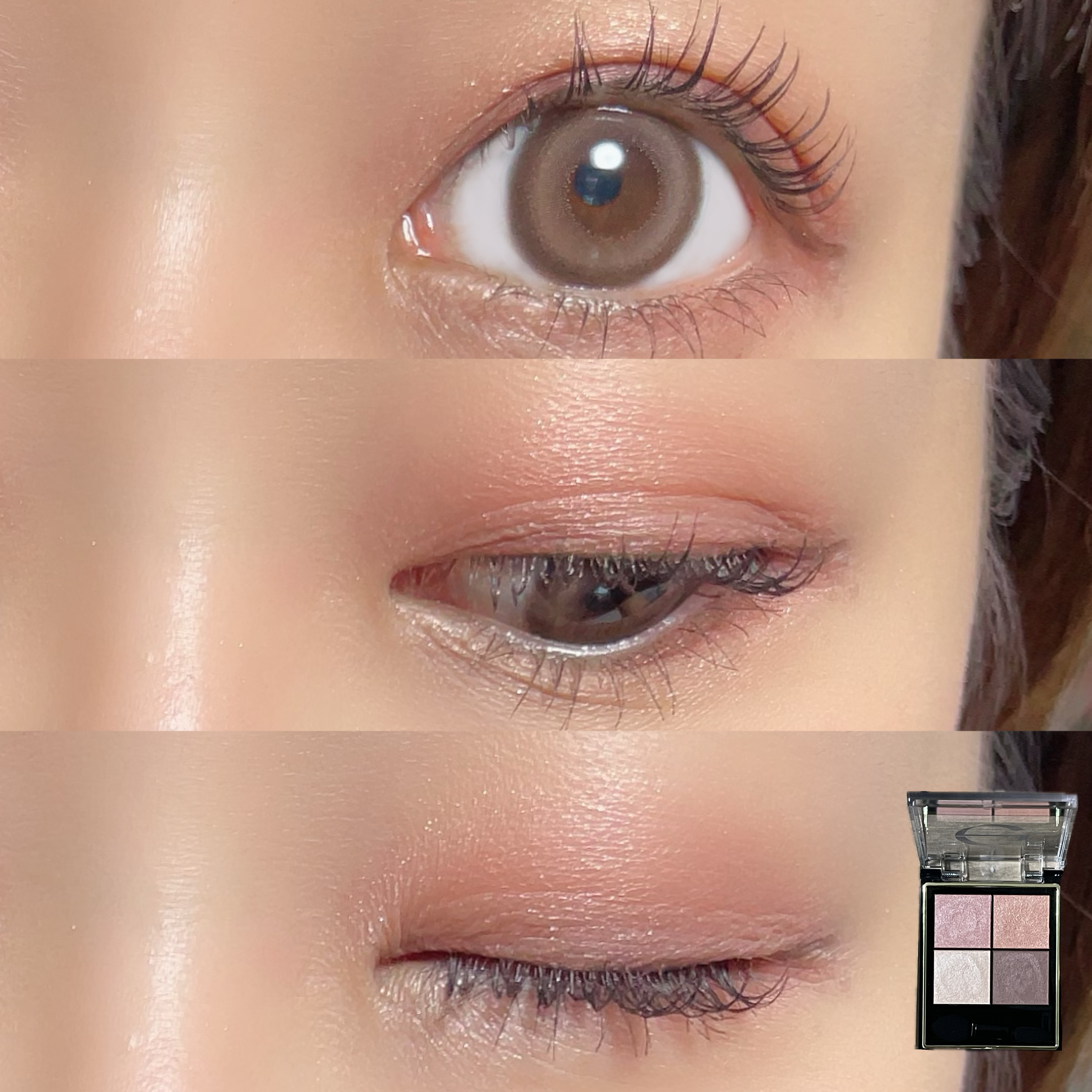 リアルクローズシャドウ/excel/アイシャドウパレットを使ったクチコミ（3枚目）