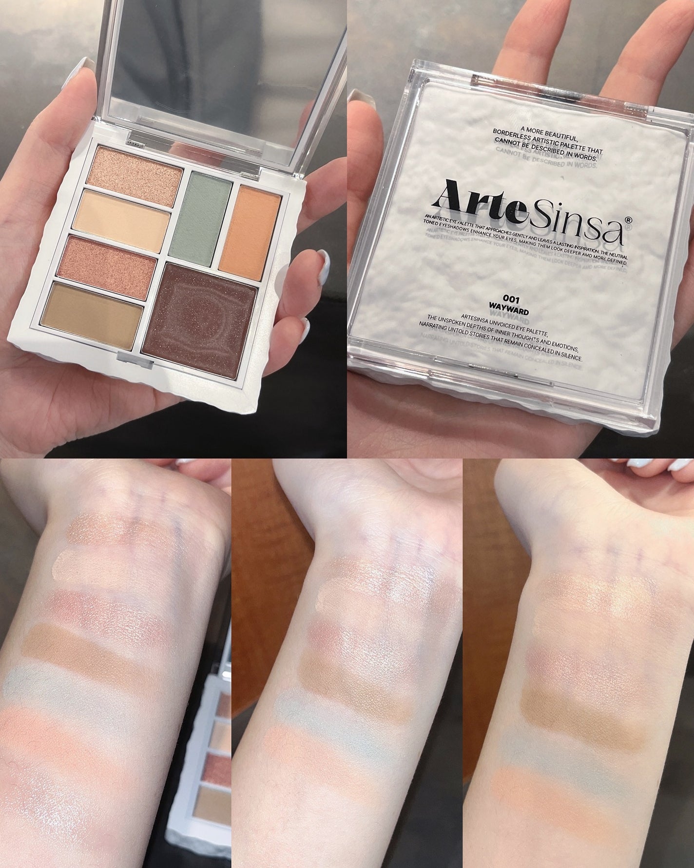 アンボイスドアイシャドウパレット/ArteSinsa/アイシャドウパレットを使ったクチコミ(5枚目)