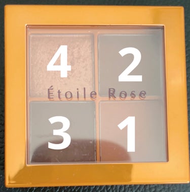  4色アイシャドウ/Étoile Rose/アイシャドウパレットを使ったクチコミ（2枚目）