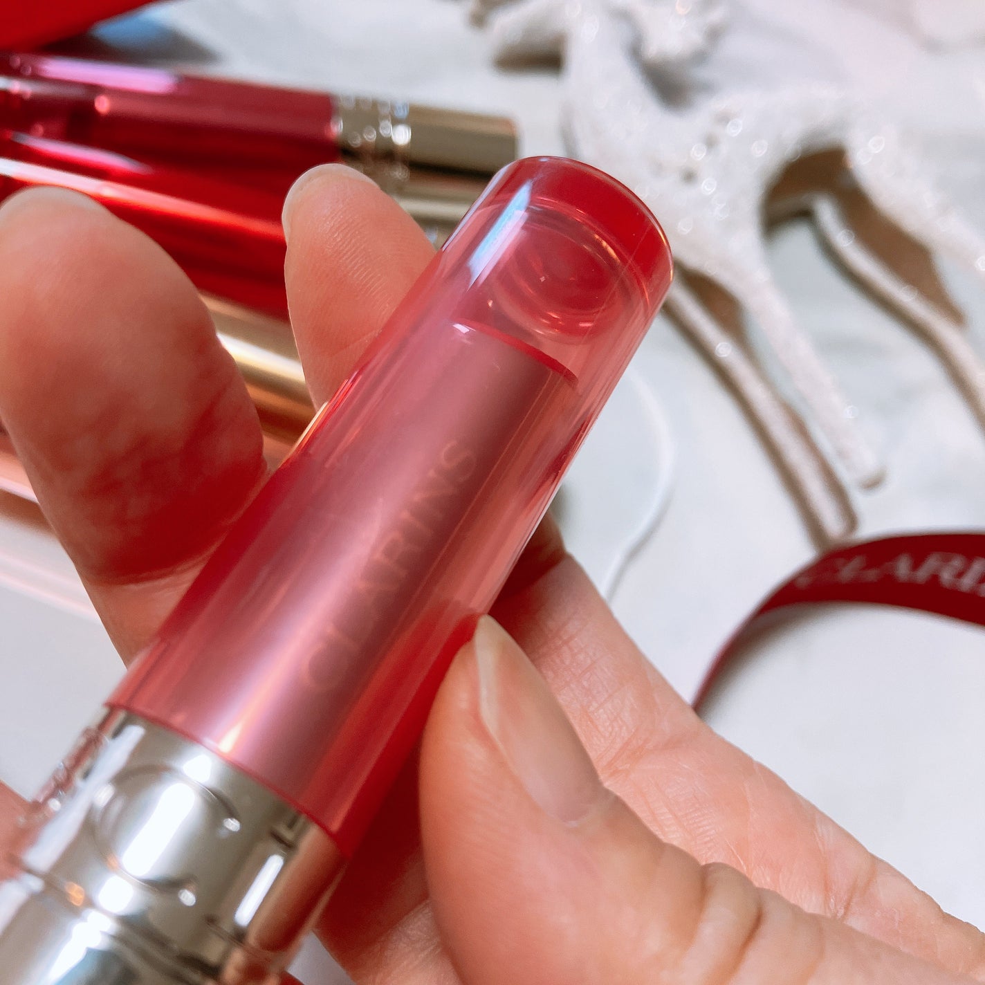 リップ オイル バーム/CLARINS/リップバームを使ったクチコミ(3枚目)