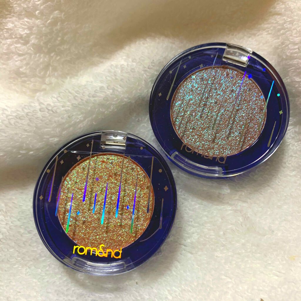 グリッター シャドウ カラー/rom&nd/グリッターを使ったクチコミ(1枚目)