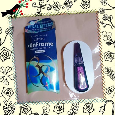 LIP38℃ +UnFrame<ホログラフィック>/UZU BY FLOWFUSHI/リップグロスを使ったクチコミ（1枚目）