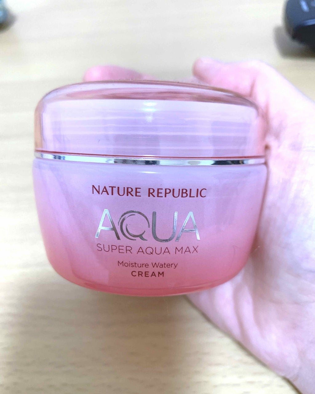 スーパーアクアマックス モイスチャー水分クリーム (乾燥肌)/ネイチャーリパブリック/フェイスクリームを使ったクチコミ(1枚目)