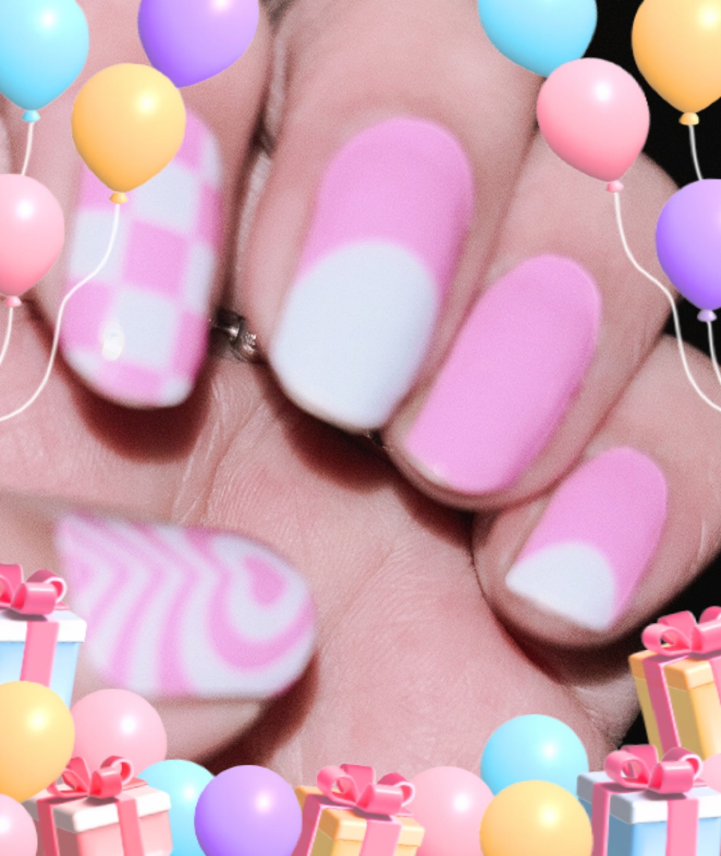 蓄光セミキュアネイルシール ハンド/DAISO/ネイルシールを使ったクチコミ(2枚目)