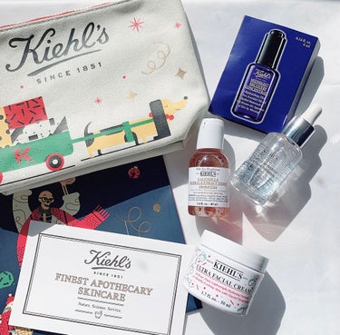 Kiehl's キールズ 選べる美容液セットのクチコミ「○Kiehl's  ホリデイコレクション



愛用してるキールズ
ホリデーパッケージ可愛くて.....」（1枚目）