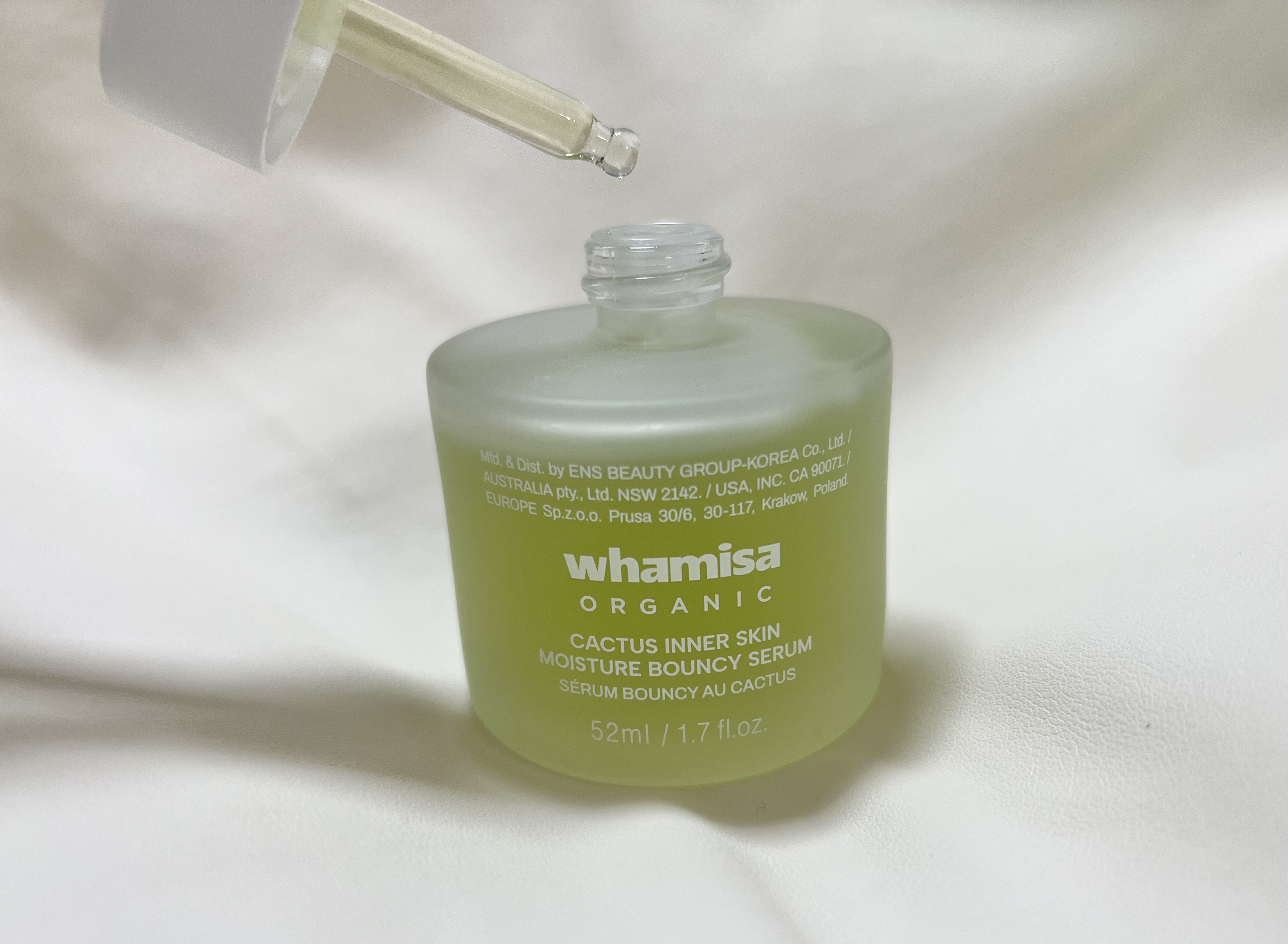 オーガニックサボテンインナースキンモイスチャーバウンシーセラム/WHAMISA/美容液を使ったクチコミ（2枚目）