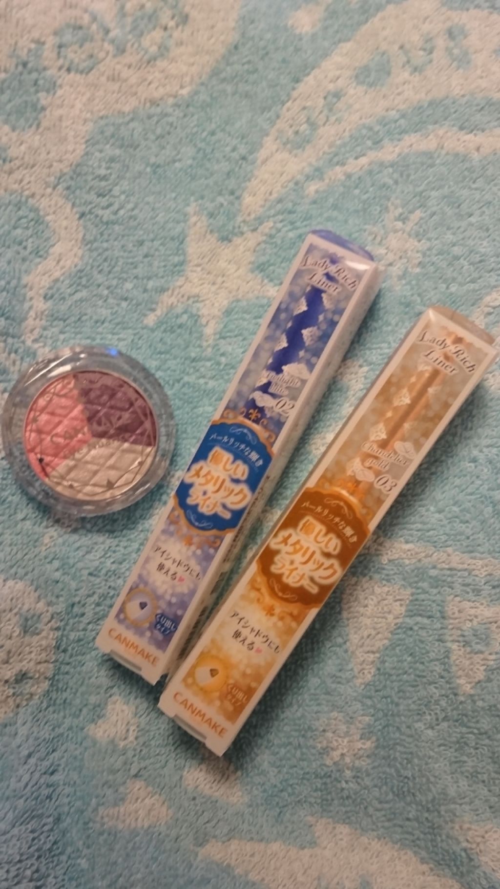 レディリッチライナー No.03 シャンデリアゴールド/キャンメイク/ジェル・クリームアイシャドウを使ったクチコミ（1枚目）