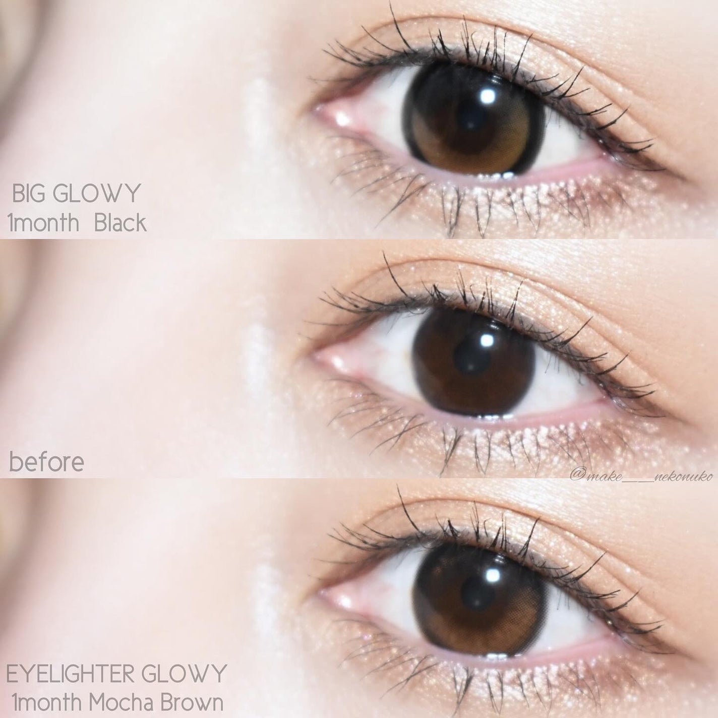 Eyelighter Glowy 1Month/OLENS/カラーコンタクトレンズを使ったクチコミ(8枚目)