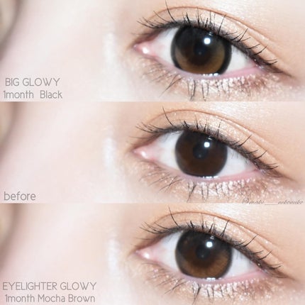 Eyelighter Glowy 1Month/OLENS/カラーコンタクトレンズを使ったクチコミ(8枚目)