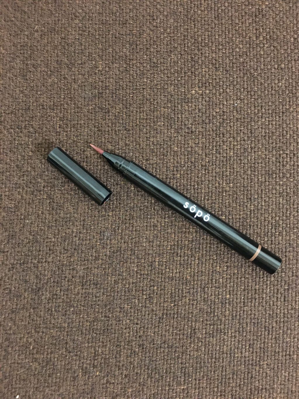 リキッドアイライナー 02 マロンブラウン/sopo/リキッドアイライナーを使ったクチコミ（1枚目）