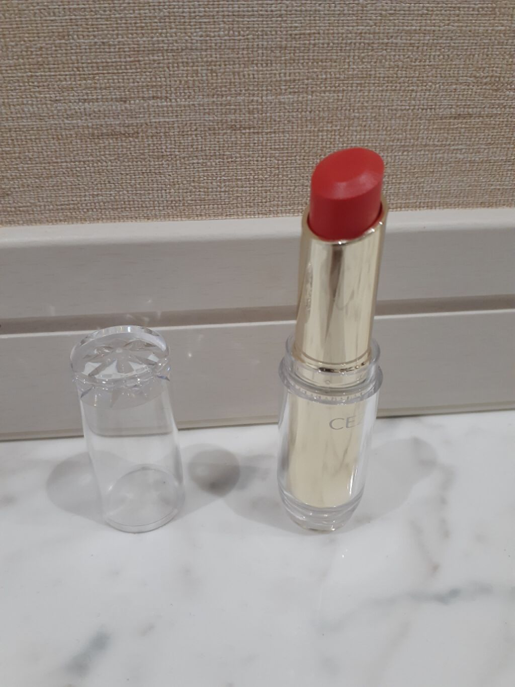 ラスティンググロスリップ/CEZANNE/口紅を使ったクチコミ(1枚目)
