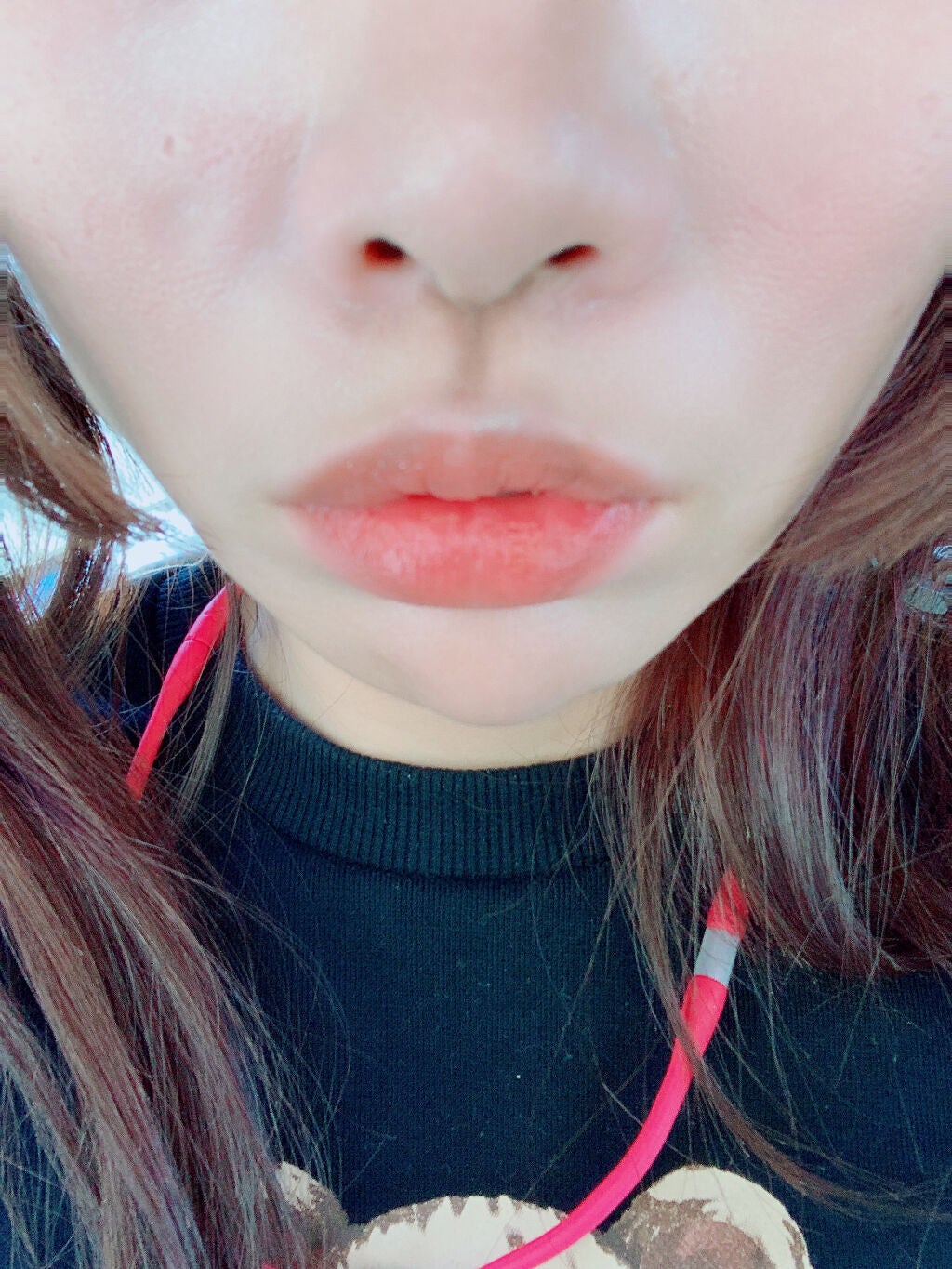 コトリ☆れいか(´∀`)プチプラ on LIPS 「人中短縮術!おおげさにしてます!わかりやすいように!あとはぼか..」(2枚目)
