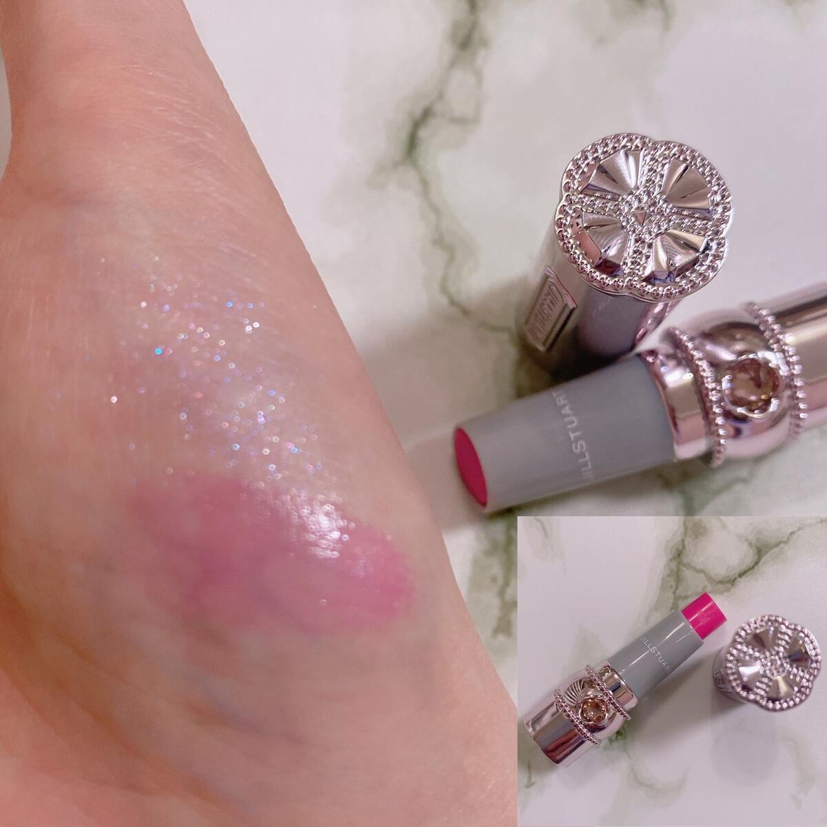 アイジュエルデュー&リップグロウ セラムバーム ミニ キット Ⅱ/JILL STUART/メイクアップキットを使ったクチコミ（3枚目）