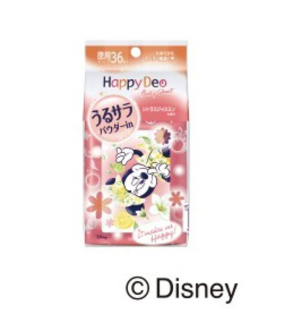 ハッピーデオ ボディシート シトラスジャスミン マンダム