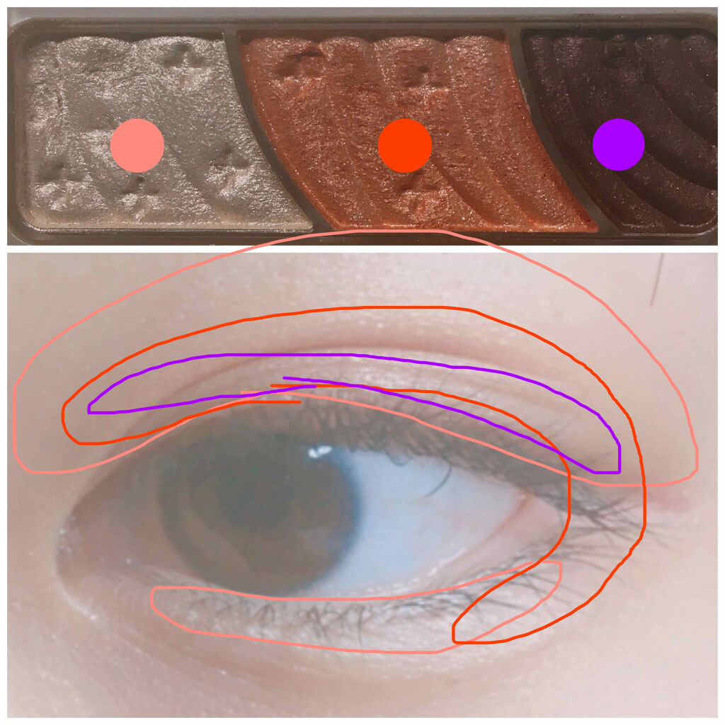 トーンアップアイシャドウ/CEZANNE/アイシャドウパレットを使ったクチコミ（3枚目）