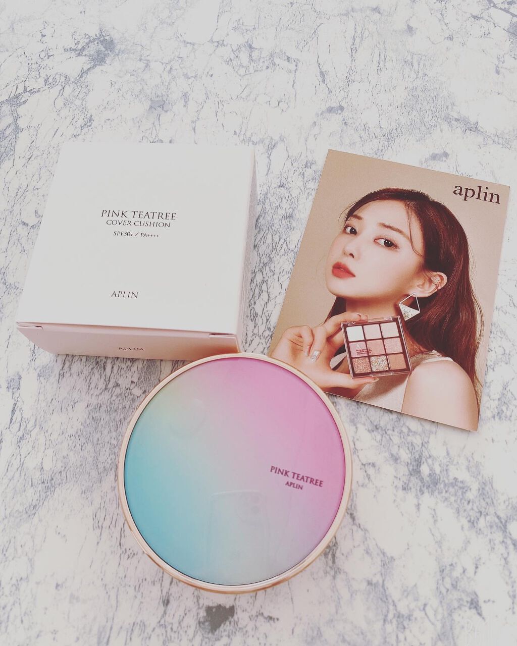 ピンクティーツリーカバークッション/APLIN/クッションファンデーションを使ったクチコミ(5枚目)