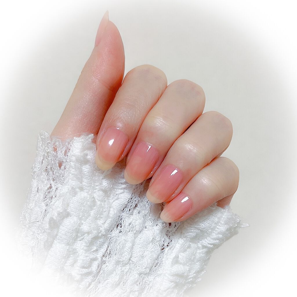 カラーベースコート ゼロ 14／0/uka/オールインワンネイルを使ったクチコミ（3枚目）