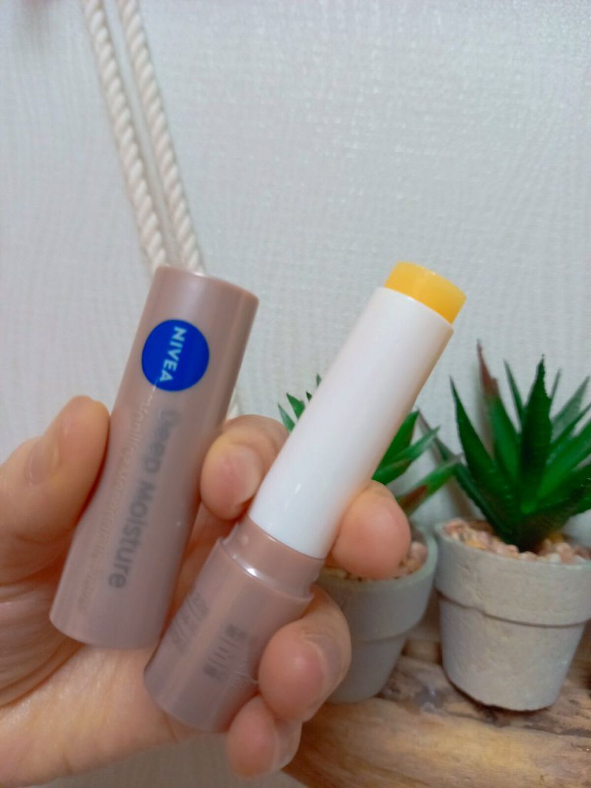 ニベア ディープモイスチャーリップ バニラ&マカダミアの香り/ニベア/リップクリームを使ったクチコミ（3枚目）