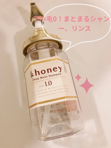 ディープモイスト シャンプー1.0／ヘアトリートメント2.0/&honey/シャンプー・コンディショナーを使ったクチコミ（1枚目）