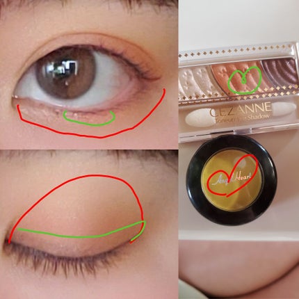 トーンアップアイシャドウ/CEZANNE/アイシャドウパレットを使ったクチコミ(2枚目)