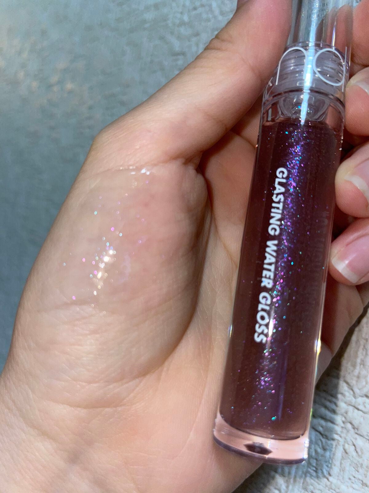 グラスティングウォーターグロス/rom&nd/リップグロスを使ったクチコミ(6枚目)