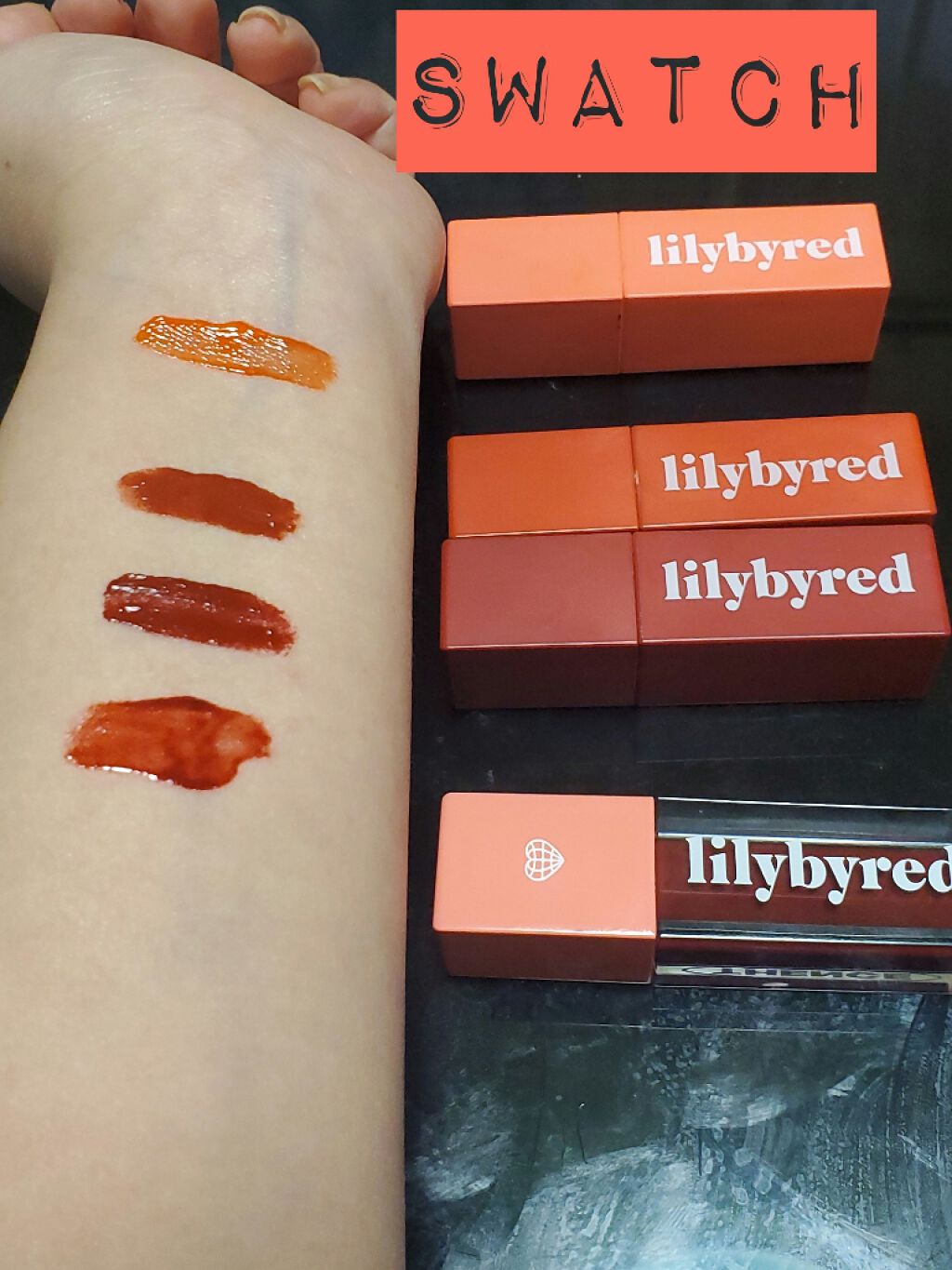 ブラッディライアー コーティングティント/lilybyred/リップティントを使ったクチコミ（2枚目）