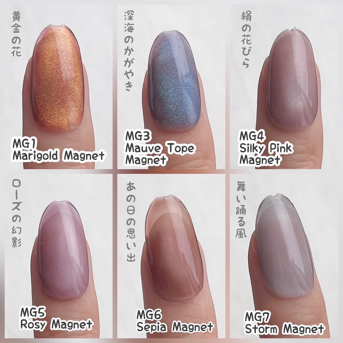 マグネットネイルのネイルデザイン】HOMEI ウィークリージェル