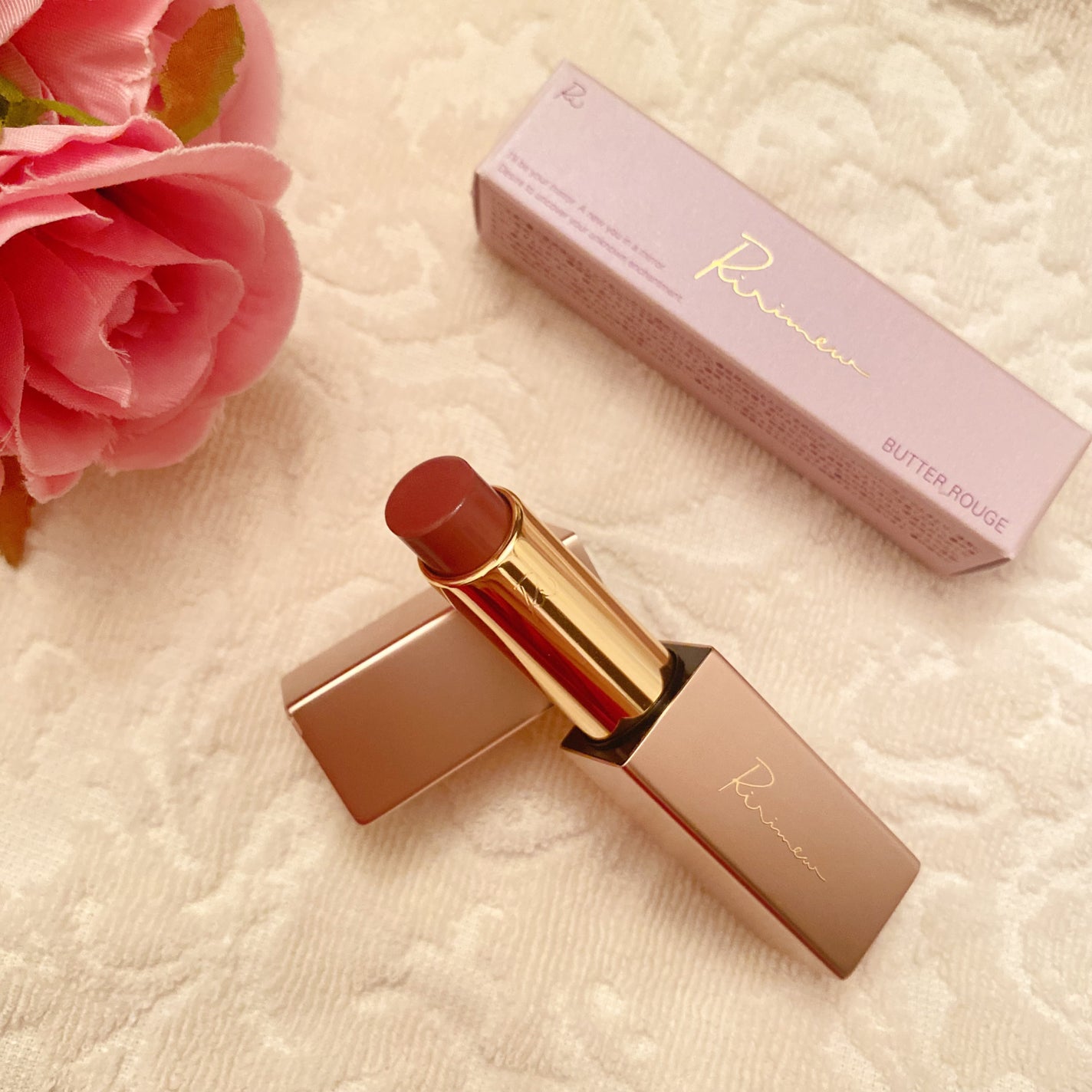 リリミュウ バタールージュ/Ririmew/口紅を使ったクチコミ(1枚目)