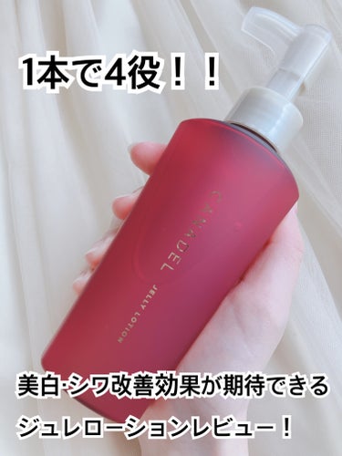 カナデルさまからいただきました🙇‍♀️

カナデル
ジュレローション【医薬部外品】

1本で、化粧水・乳液・美容液・化粧下地の効果が期待できる多機能*1 ローションで、美白・シワ改善効果が期待できるのが