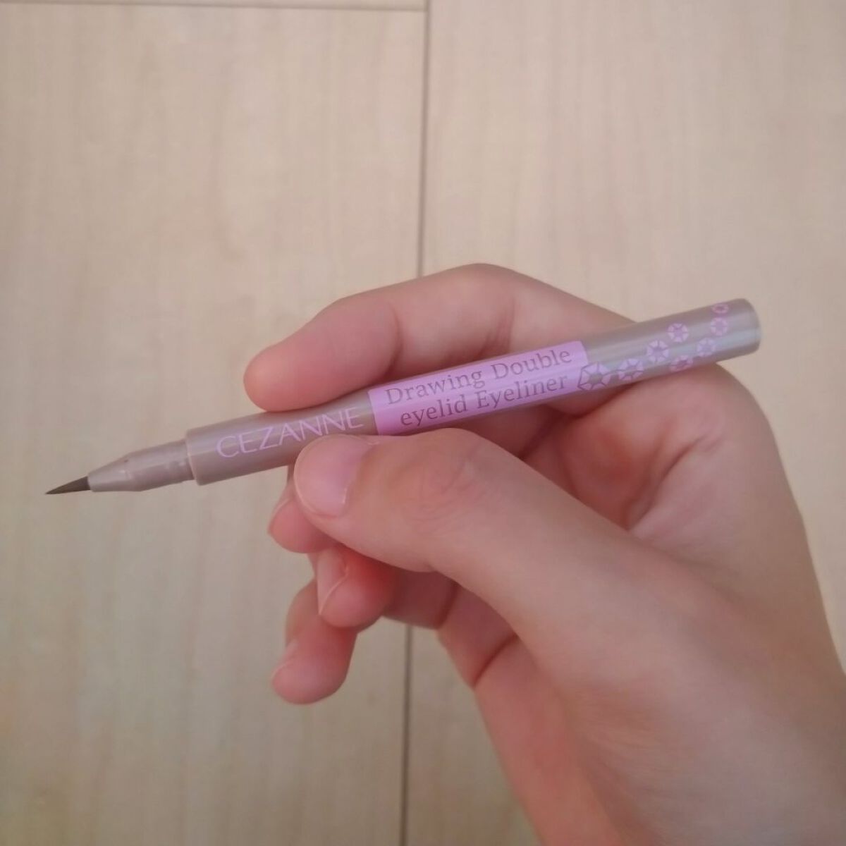描くふたえアイライナー/CEZANNE/リキッドアイライナーを使ったクチコミ（1枚目）