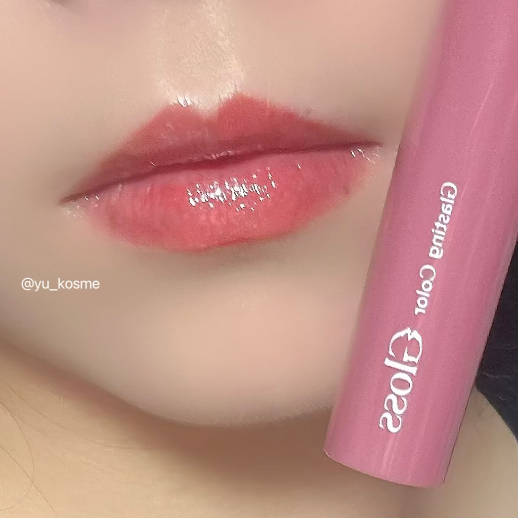 グラスティングカラーグロス 03 ローズフィンチ(ROSE FINCH) /rom&nd/リップグロスを使ったクチコミ（3枚目）