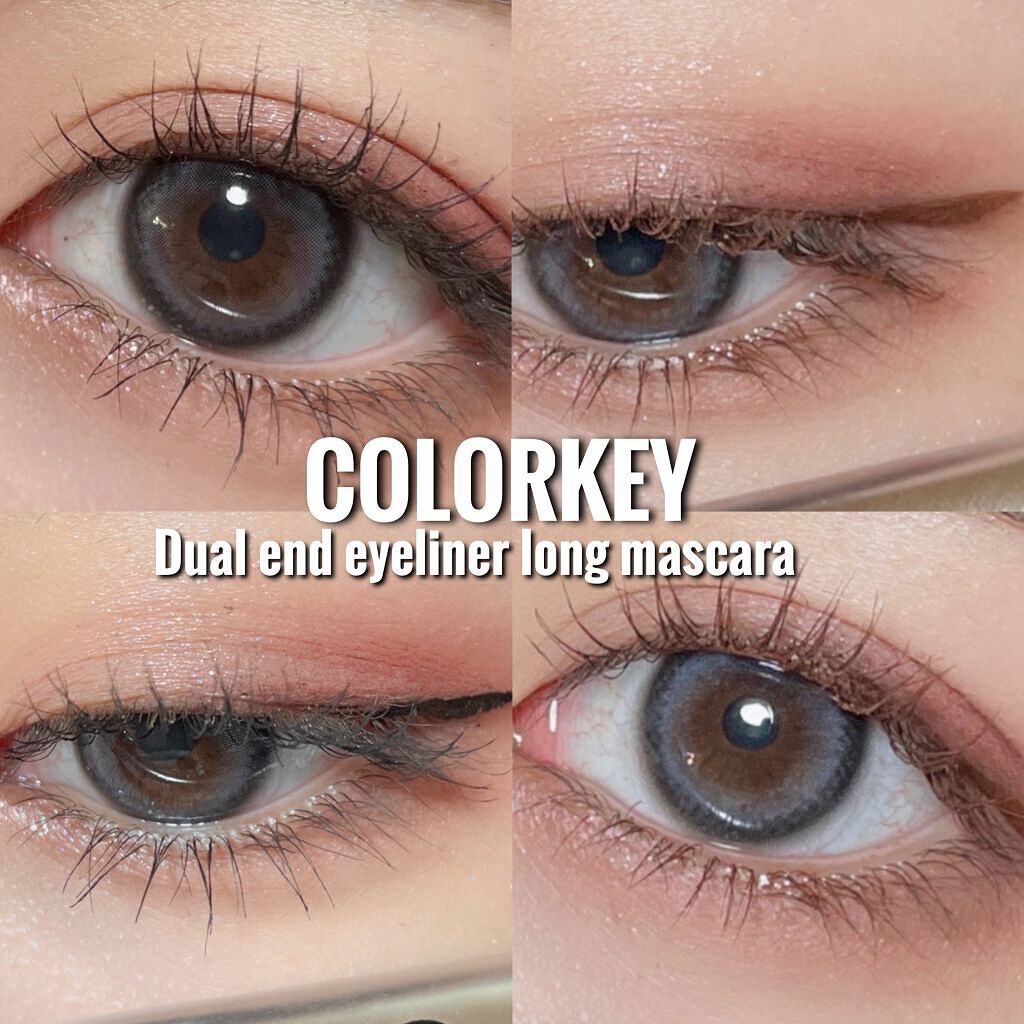 デュアルエンドアイライナー ロングマスカラ/COLORKEY/マスカラを使ったクチコミ（1枚目）