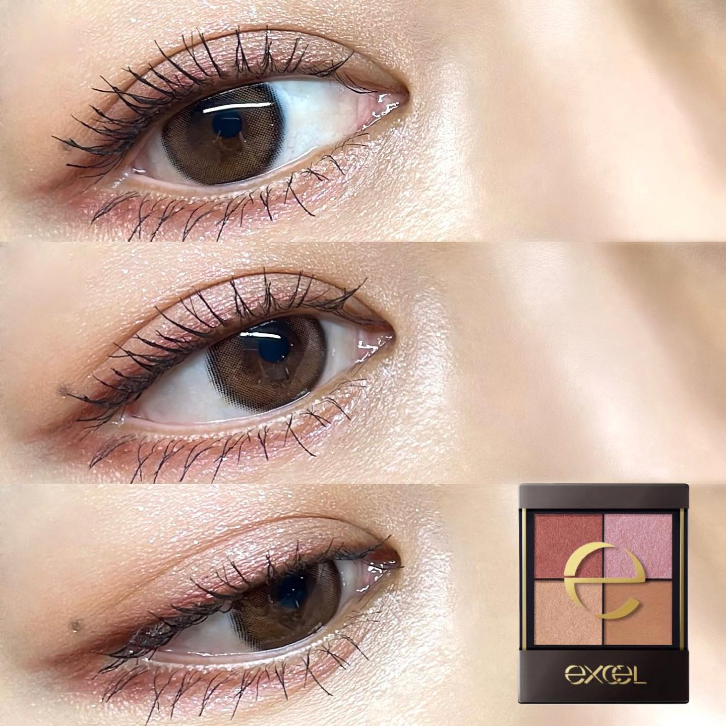 リアルクローズシャドウ/excel/アイシャドウパレットを使ったクチコミ（1枚目）