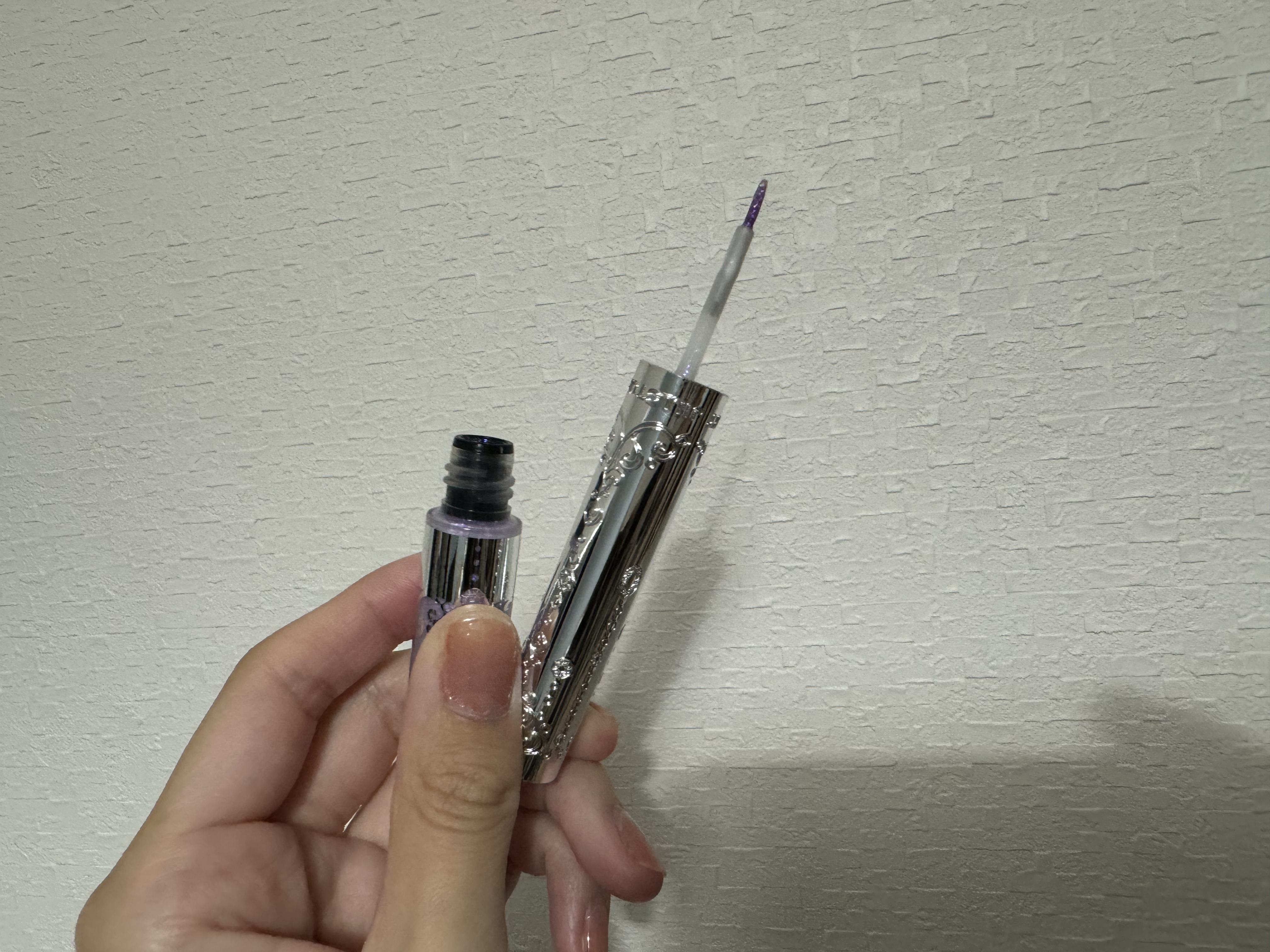 ジルスチュアート　アイダイヤモンド グリマー 02 amethyst gem/JILL STUART/グリッターを使ったクチコミ（2枚目）