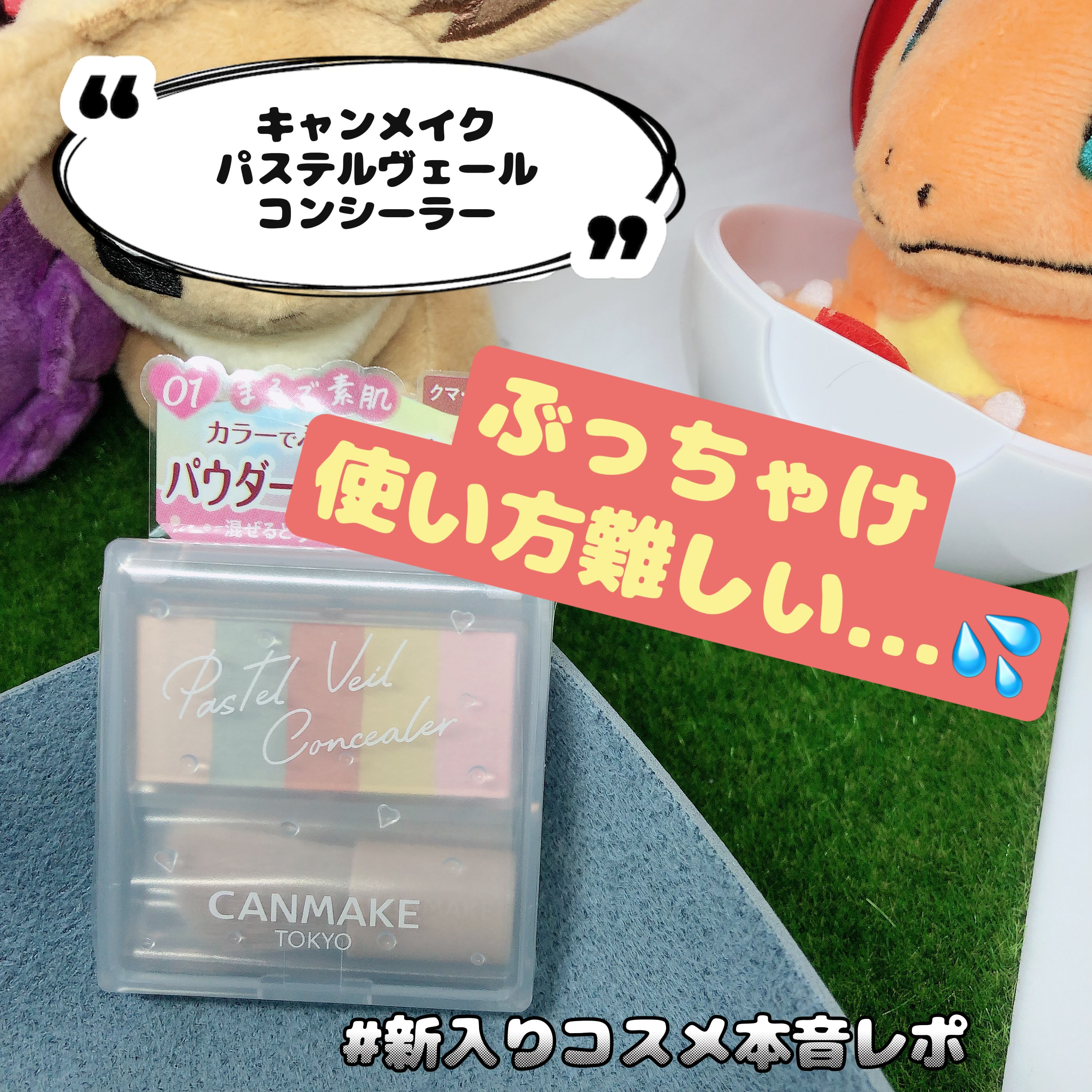 パステルヴェールコンシーラー/キャンメイク/パレットコンシーラーを使ったクチコミ（1枚目）