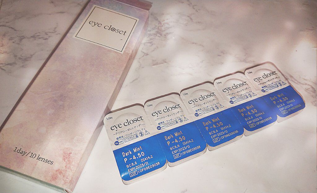 eye closet １day SweetSeries "Girly"（アイクローゼットワンデースウィートシリーズ ガーリー） Dark Mint/EYE CLOSET/ワンデー（１DAY）カラコンを使ったクチコミ（1枚目）