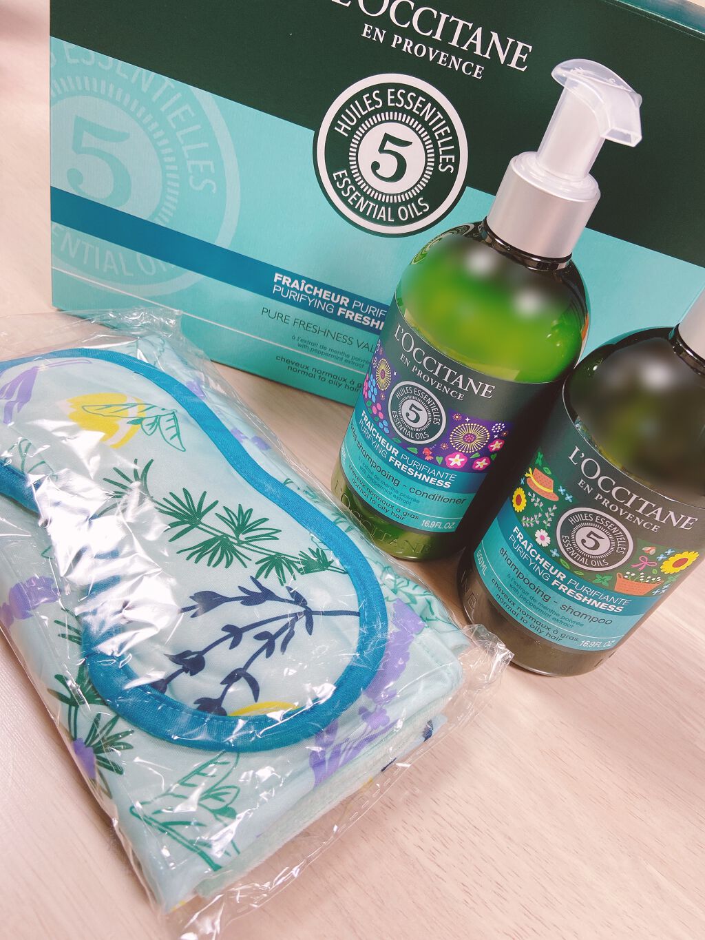 ファイブハーブス ピュアフレッシュネス シャンプー／コンディショナー/L'OCCITANE/市販シャンプーを使ったクチコミ（1枚目）