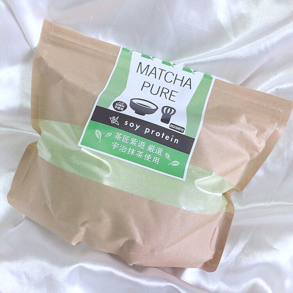 MATCHA PURE(プロテインパウダー)/ピュアパートナー/ソイプロテインを使ったクチコミ(4枚目)