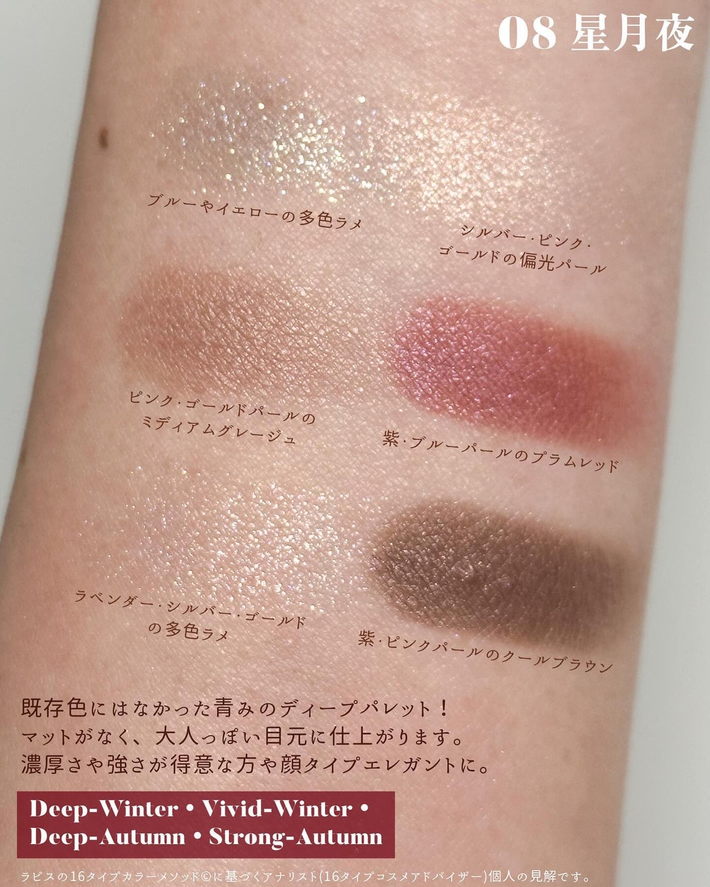 絵画アイシャドウパレット/MilleFée/アイシャドウパレットを使ったクチコミ(4枚目)