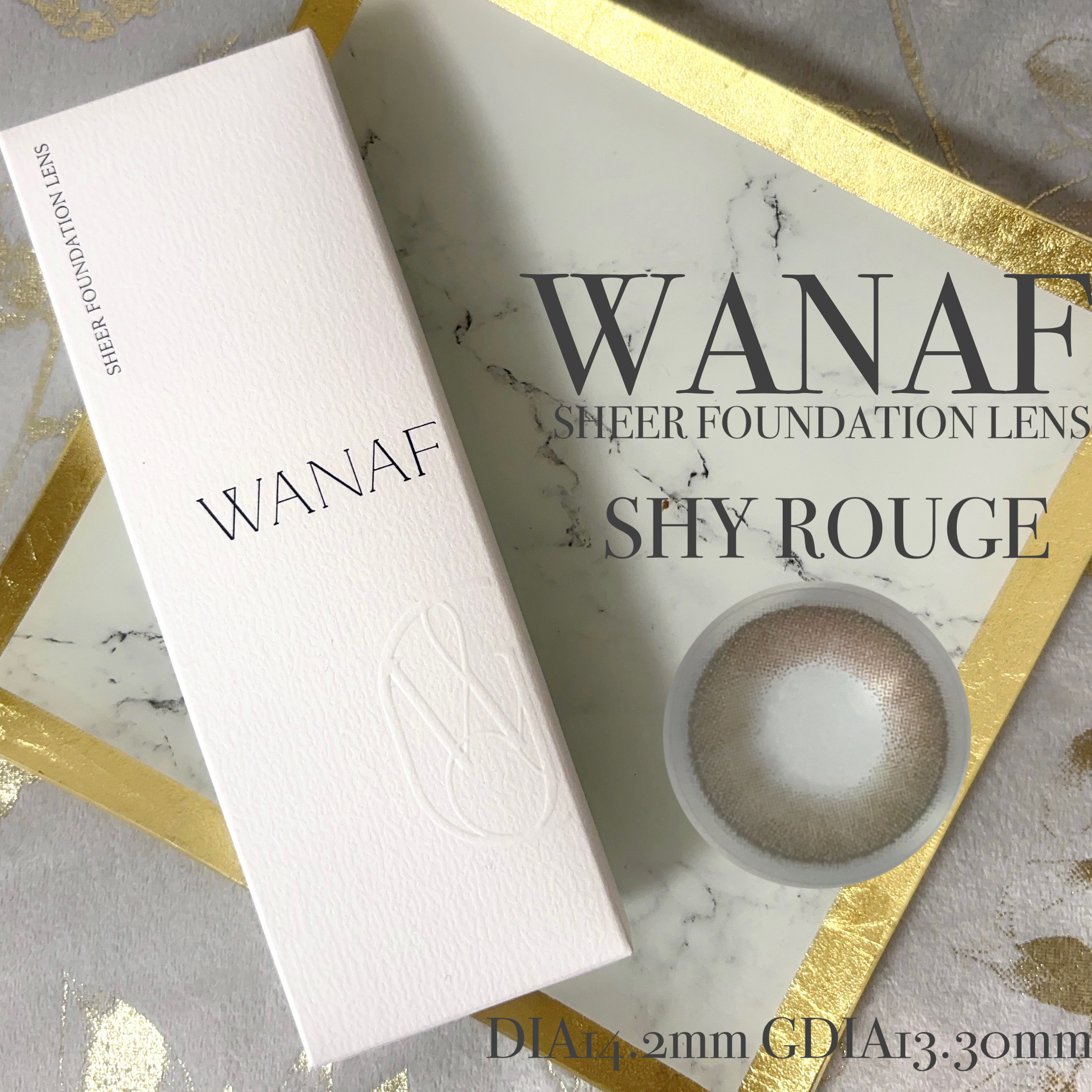 WANAF 1day シャイルージュ(SHY ROUGE)/WANAF/ワンデー（１DAY）カラコンを使ったクチコミ（1枚目）